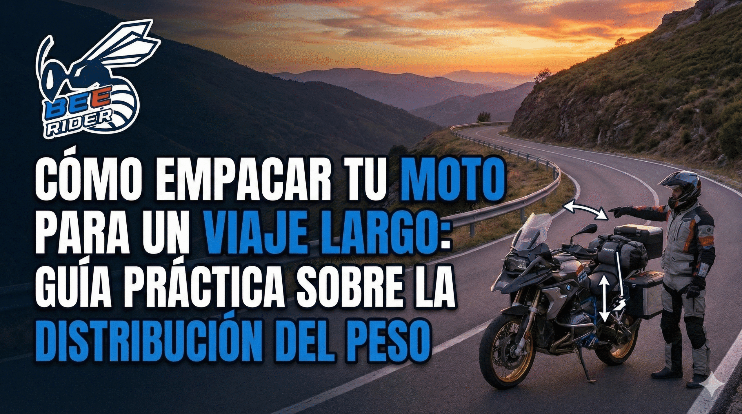 Cómo empacar tu moto para un viaje largo: Guía práctica sobre la distribución del peso