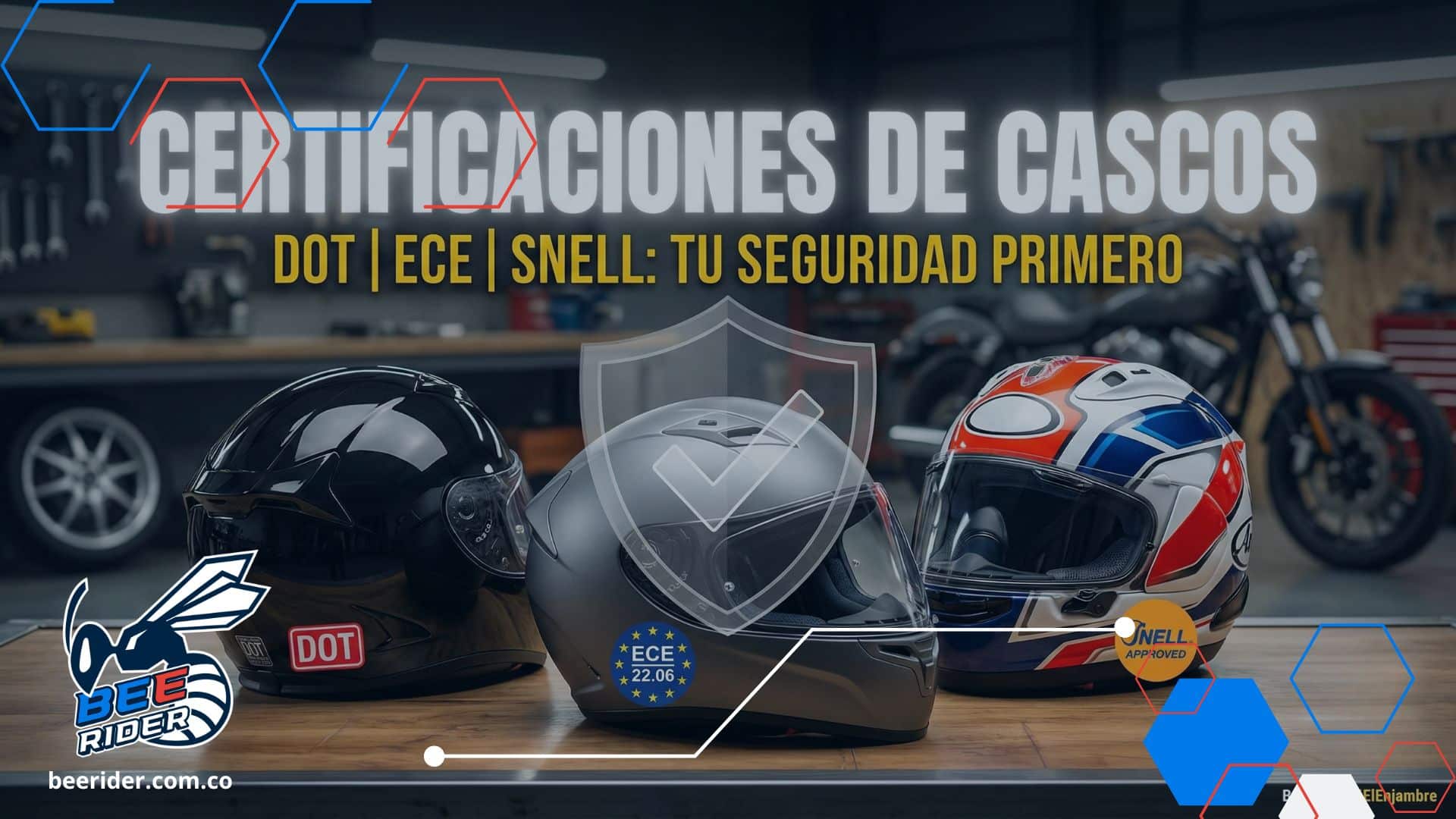 Certificaciones de cascos: ¿Qué significan DOT, ECE y SNELL?