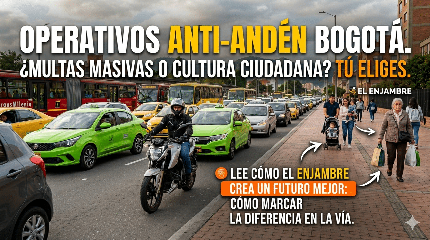 Operativos "Anti-Andén" en Bogotá: El Respeto nos Define como Enjambre
