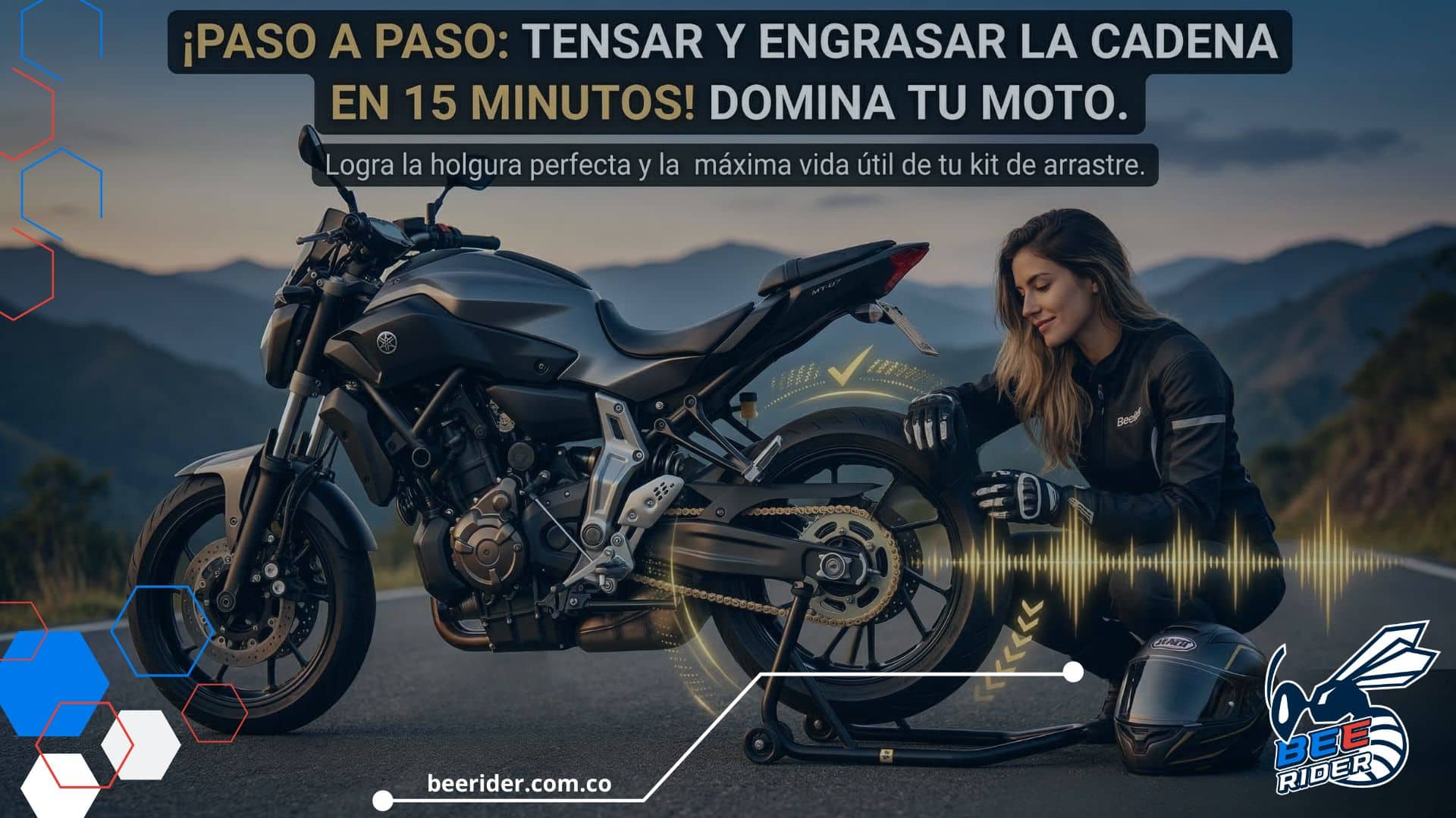Aprende a tensar y engrasar la cadena de tu moto en 15 minutos (Tutorial paso a paso)