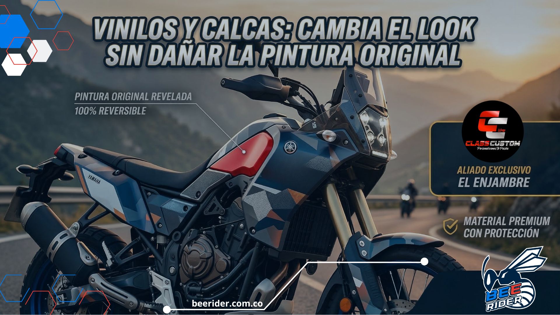 Vinilos y calcas: Cambia el look de tu moto sin dañar la pintura original