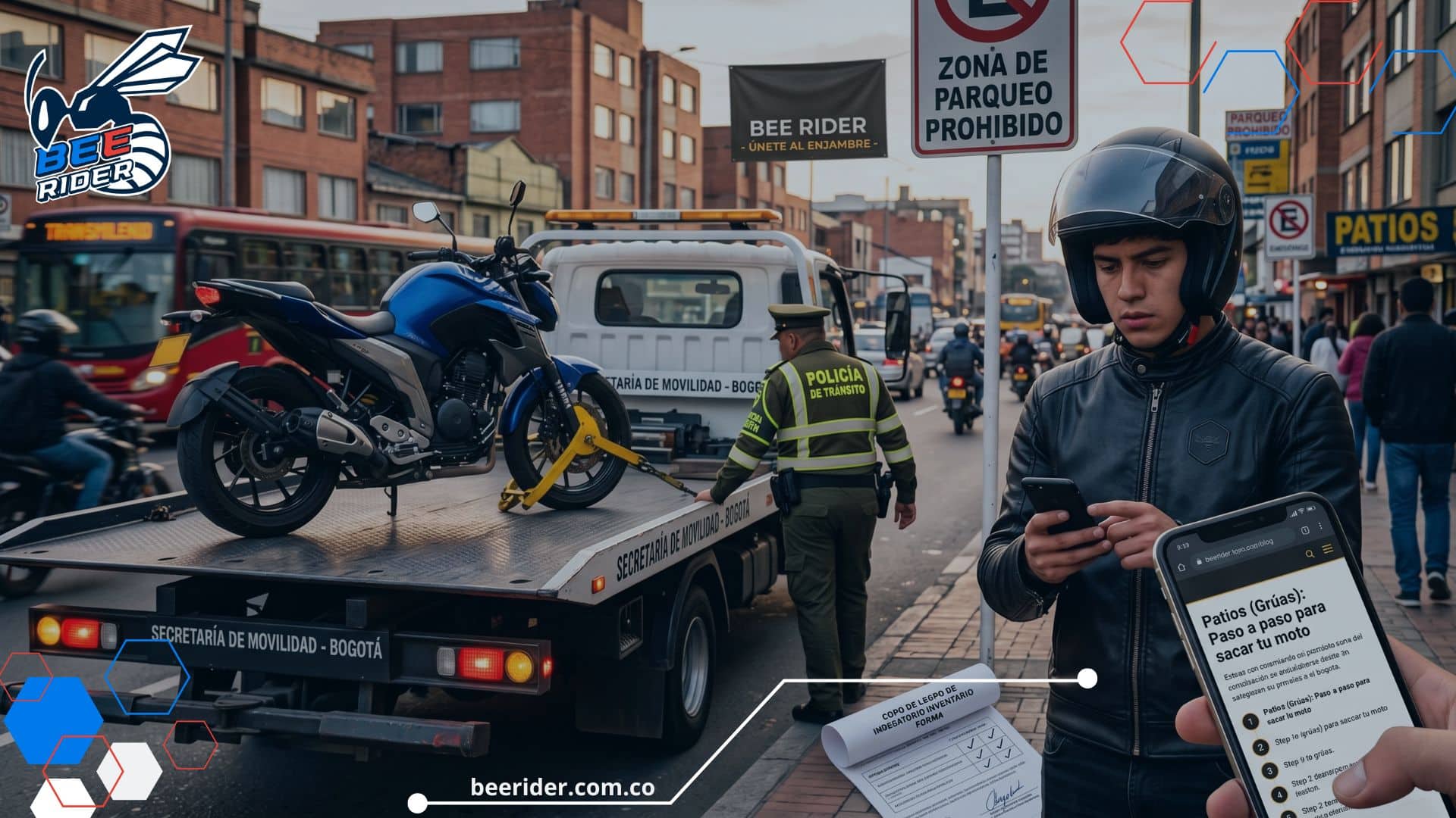 Patios (Grúas): Paso a paso de lo que debes hacer si te inmovilizan la moto