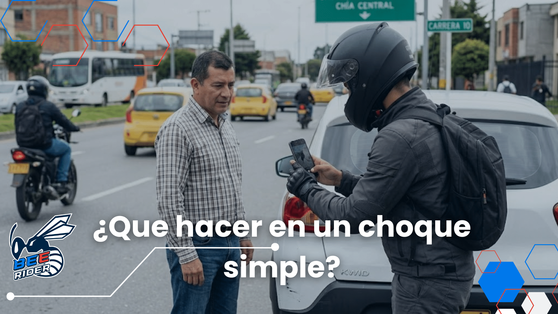 Choque Simple en Moto (Solo Latas): Nueva Ley en Colombia y Cómo Actuar Rápido