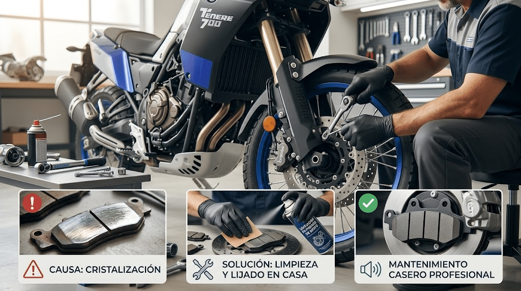 ¿Frenos de moto que chillan? Causas y cómo solucionarlo en casa